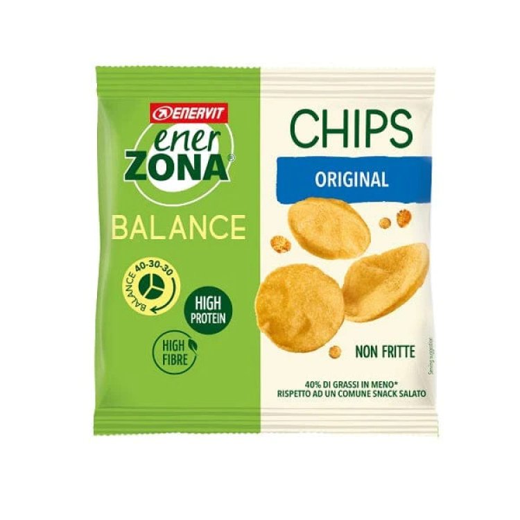 Enervit Enerzona Chips Classico Snack di Soia per Dieta Zona, 23 g