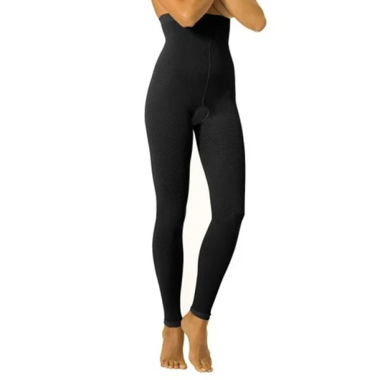 Solidea Body Lipo Nero Leggings Micromassaggianti a Vita Alta Taglia M