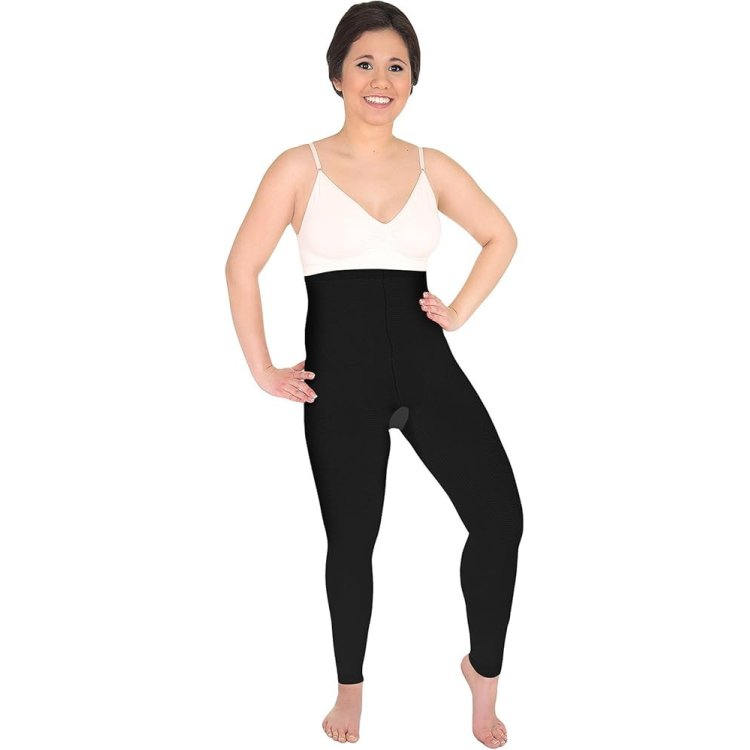 Solidea Body Lipo Nero Leggings Post-Operatorio Taglia L