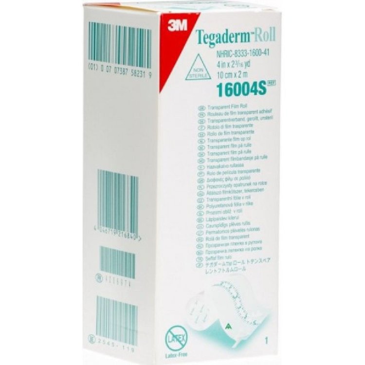 3M Tegaderm Roll Film Trasparente 10cm x 2m - Dispositivo Medico
