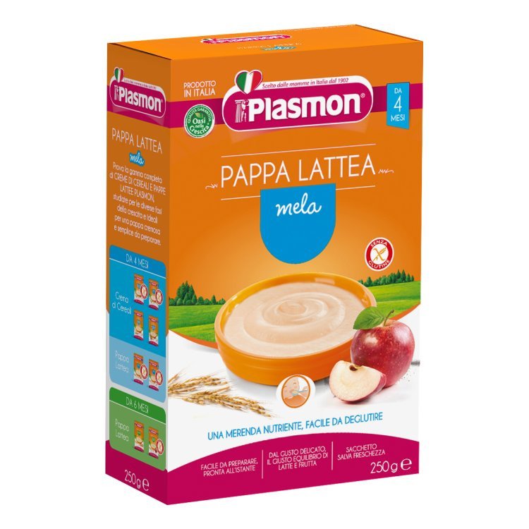 Plasmon Pappa Lattea Mela Alimento Infanzia Svezzamento 250 g