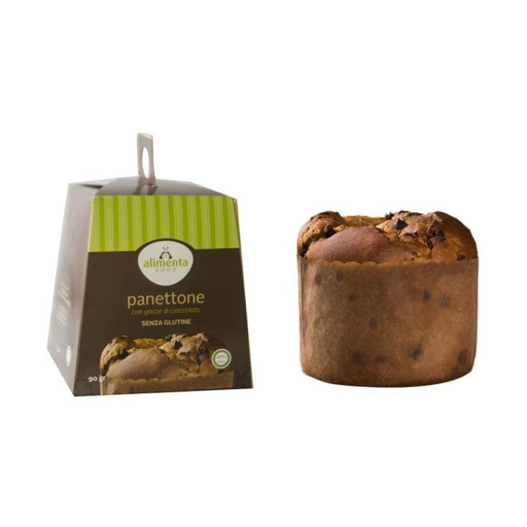 Alimenta 2000 Panettone con Gocce di Cioccolato Senza Glutine 90g Alimenta 2000 Panettone con Gocce di Cioccolato Senza Glutine 90g