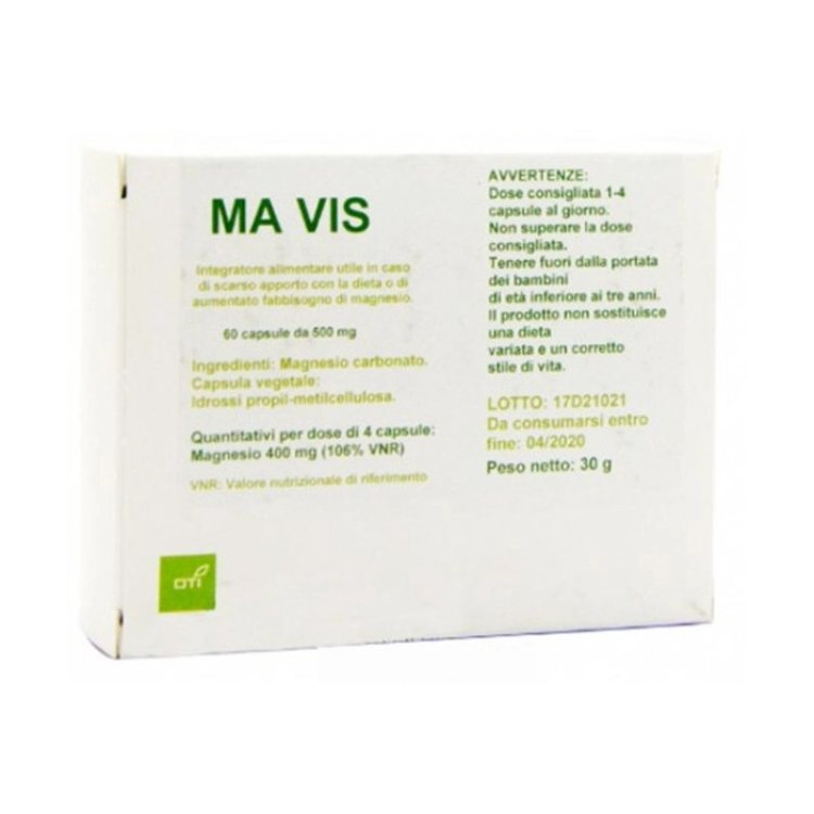 Oti Ma Vis Integratore Alimentare di Magnesio 60 Capsule