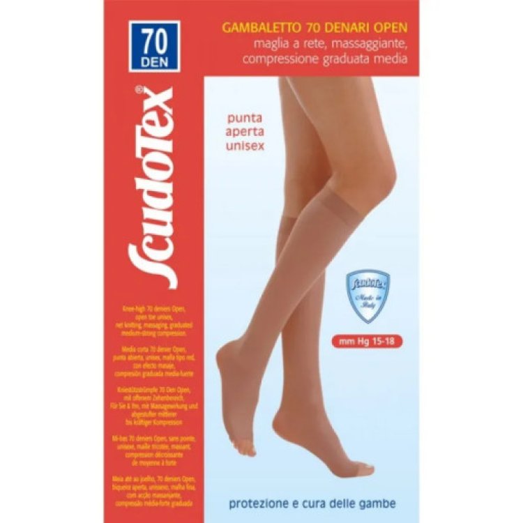 Scudotex Gambaletto 70 Denari Nature Punta Aperta Taglia 2