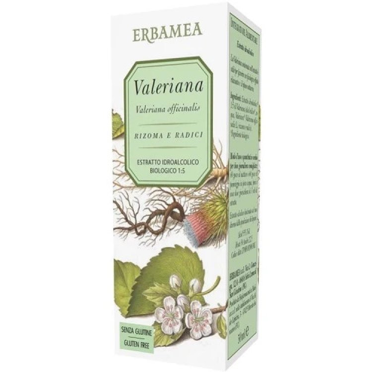 Erbamea Valeriana Estratto Idroalcolico per Rilassamento e Riposo 50ml