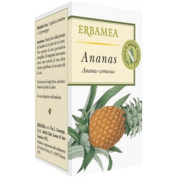 Erbamea Ananas Integratore per Circolazione in Capsule, 50 Unit&agrave;