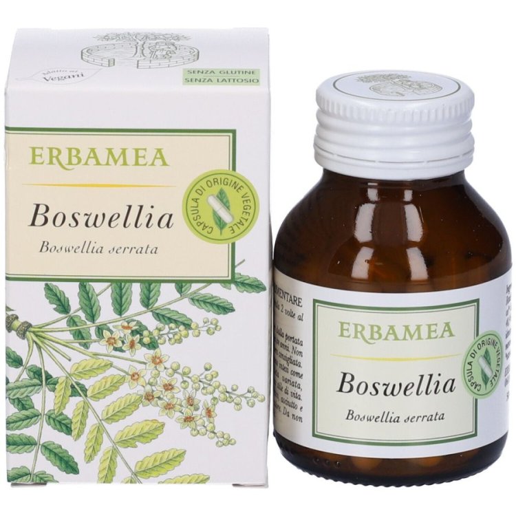 Erbamea Boswellia Integratore per Articolazioni 50 Capsule Senza Glutine