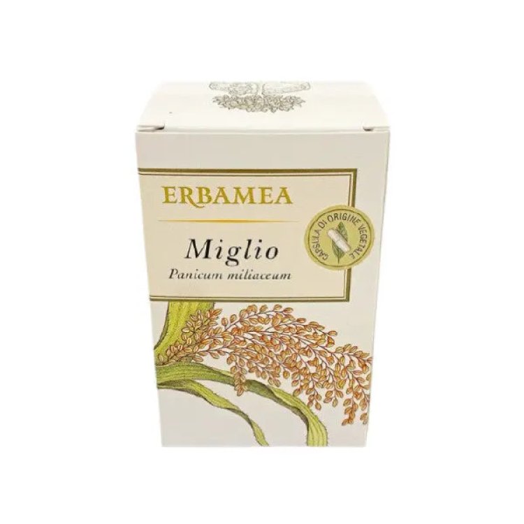 Erbamea Miglio Capsule Vegetali per Benessere Capelli e Unghie - 50 Capsule