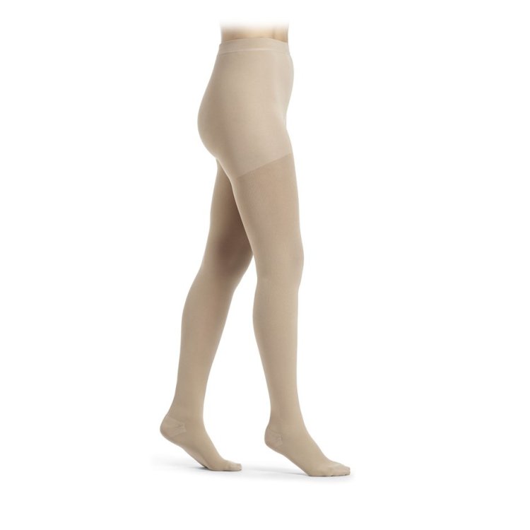 Sigvaris Cotton CO2 Collant Compressivo Punta Aperta Naturale Taglia M