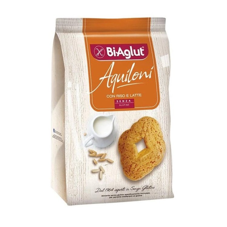 Biaglut Aquiloni Biscotti Senza Glutine con Riso e Latte 200g Biaglut Aquiloni Biscotti Senza Glutine con Riso e Latte 200g