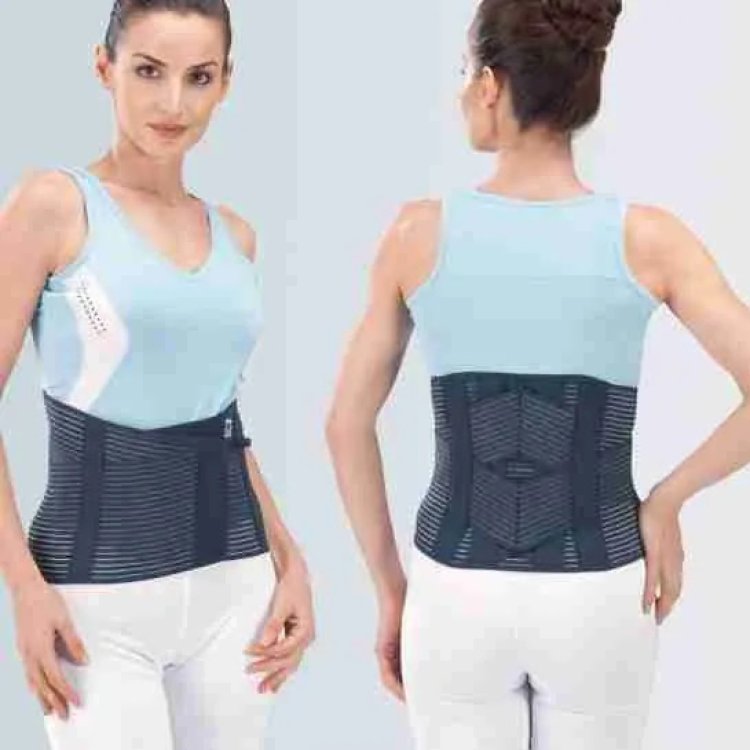 Fgp Flex&ograve; Corsetto Lombare Millerighe Grigio Taglia L Dispositivo Medico