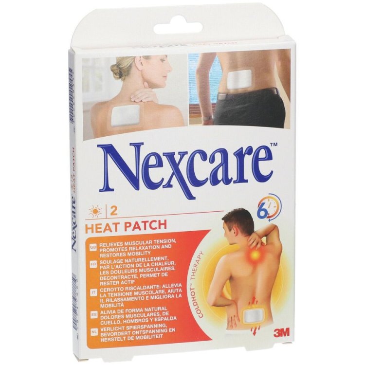 Nexcare Heat Patch Cerotto Riscaldante per Dolori Muscolari 2 Pezzi