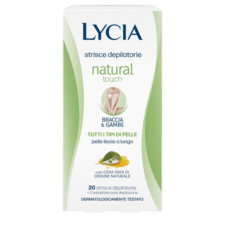 Lycia Strisce Depilatorie Braccia Gambe Cera Naturale 20 Pezzi Lycia Strisce Depilatorie Braccia Gambe Cera Naturale 20 Pezzi