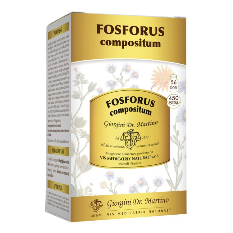 Giorgini Fosforus Compositum Integratore Alimentare per Memoria e Concentrazione 450 Pastiglie Giorgini Fosforus Compositum Integratore Alimentare per Memoria e Concentrazione 450 Pastiglie