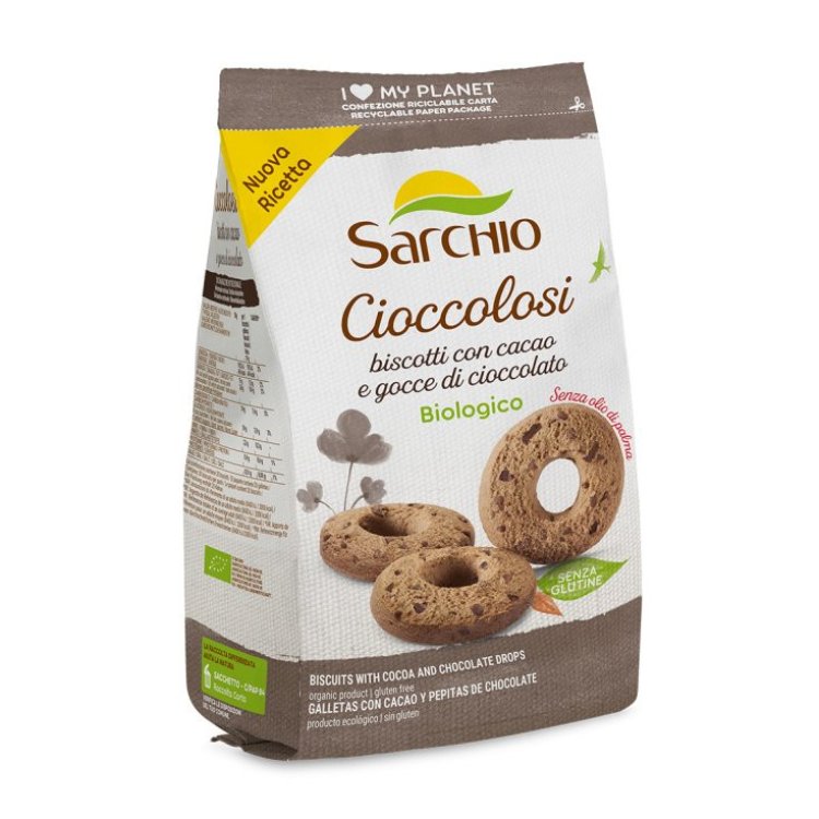 Sarchio Cioccolosi Biscotti con Gocce Cioccolato Senza Glutine 200 g