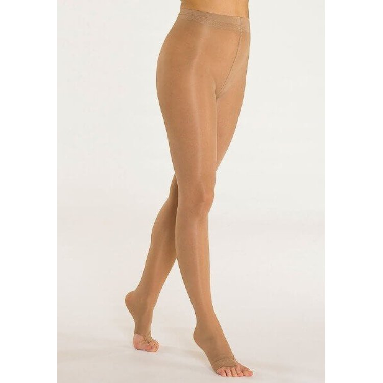 Solidea Venere Open Toe Collant Compressivo 70 Denari Cammello Taglia 2-M