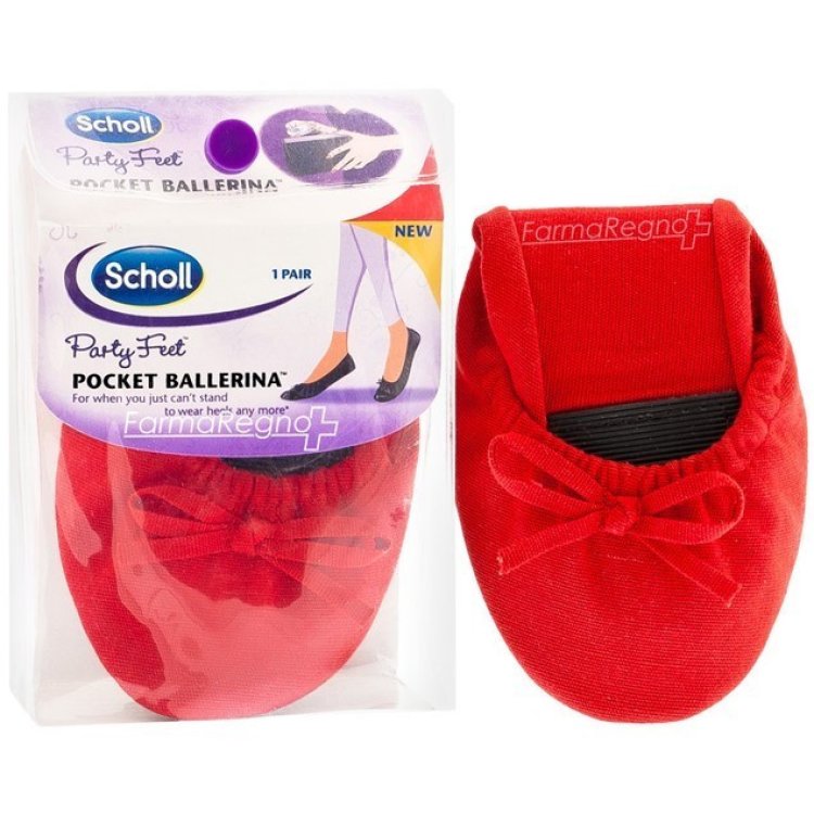 Dr. Scholl's Pocket Ballerina Rosso Taglia 35-36