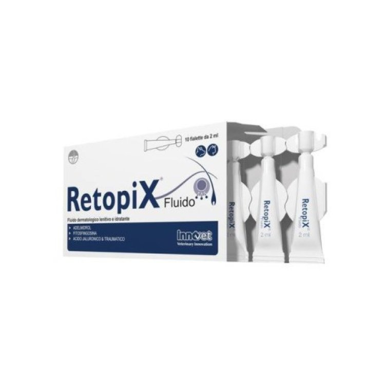 Retopix Fluido Dermatologico Lenitivo e Idratante per Cani e Gatti, 10 Fiale
