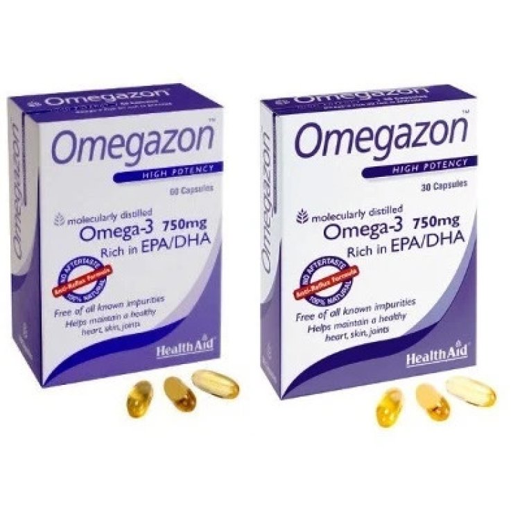 HealthAid Omegazon Integratore Omega 3 per Colesterolo - 60 Capsule HealthAid Omegazon Integratore Omega 3 per Colesterolo - 60 Capsule