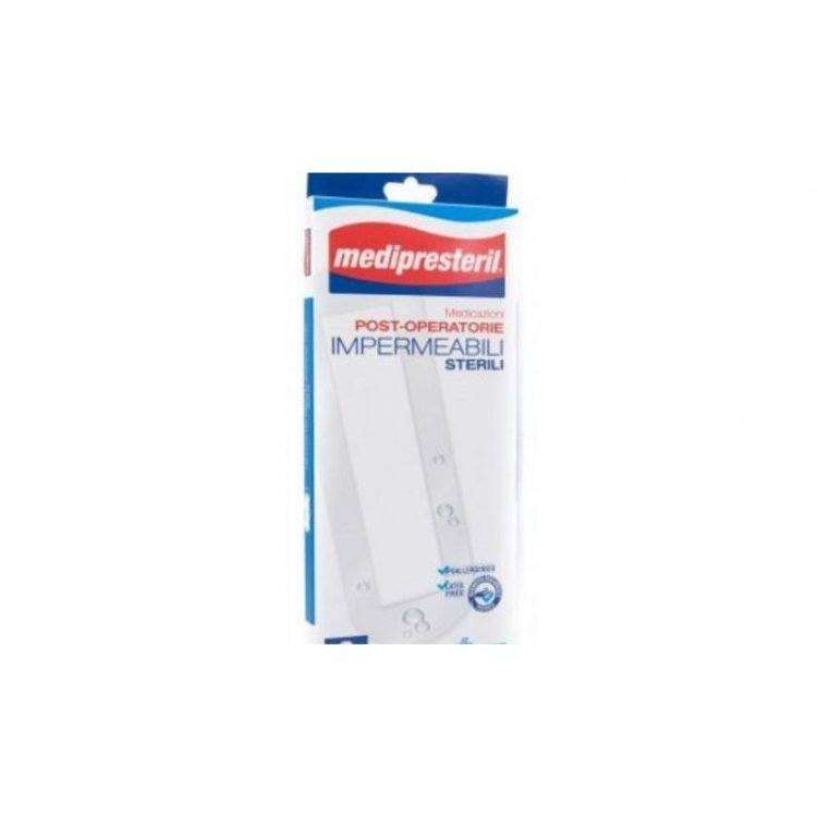Medi Presteril Medicazione Post-Operatoria Sterile Impermeabile 10x25 cm 3 Pezzi