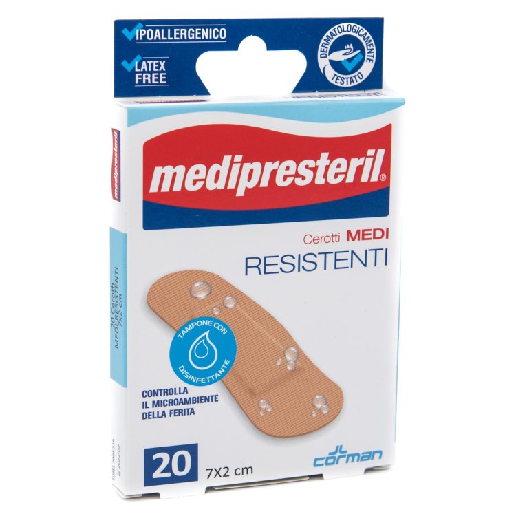 Medi Presteril Cerotti Resistenti Ipoallergenici 7x2cm Monouso - 20 Pezzi