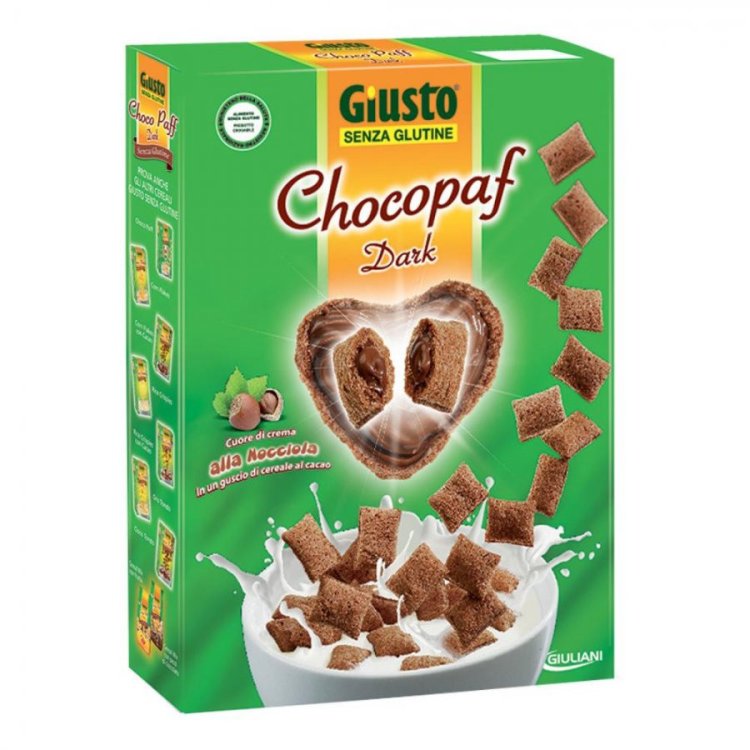 Giusto Chocopaff Dark Cereali Senza Glutine Cacao e Nocciola 300g