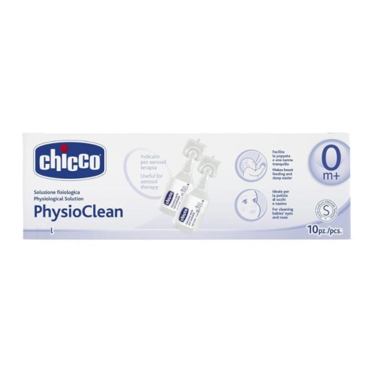 Chicco Physioclean Soluzione Fisiologica Sterile per Naso e Occhi 10 Flaconcini