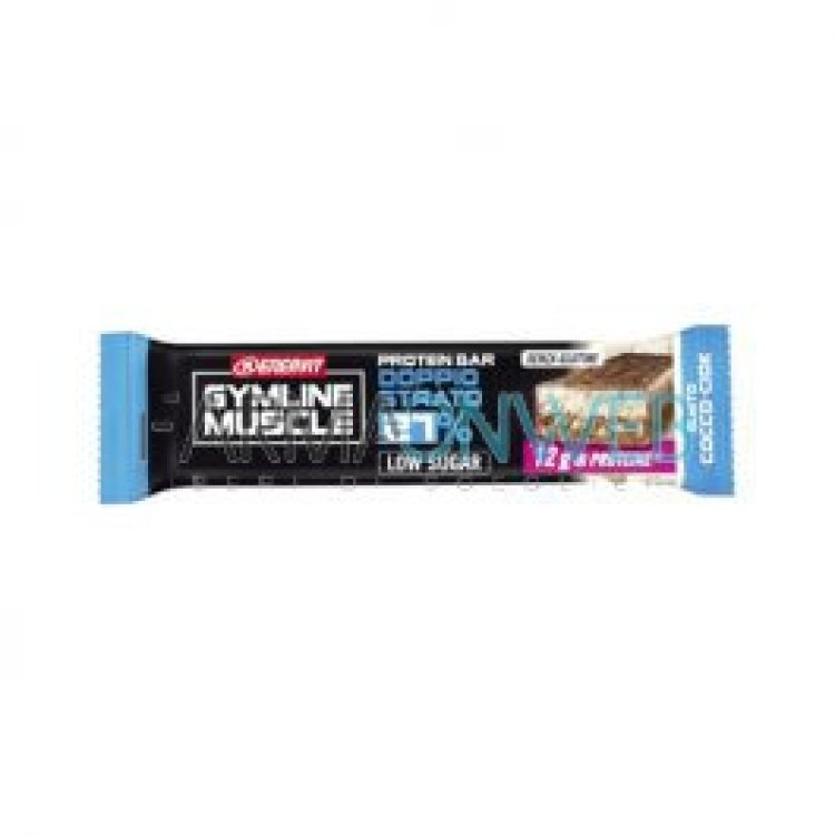 Enervit Gymline Muscle Protein Bar 27% Doppio Strato Cocco-Ciok da 45g
