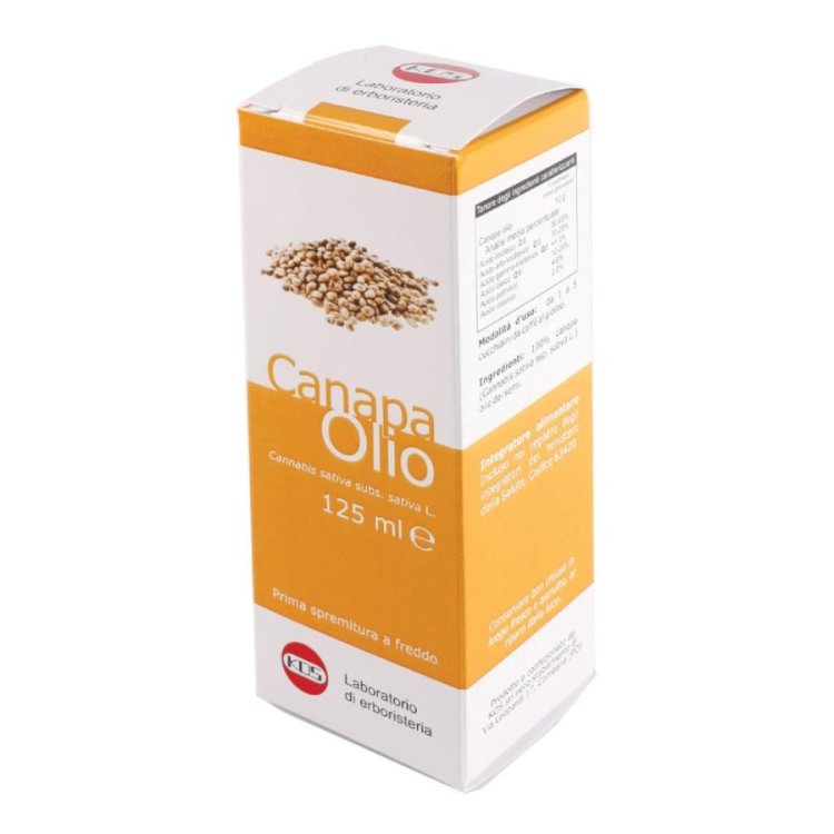 KOS Olio di canapa 125ml ricco acidi grassi essenziali per la pelle senza THC