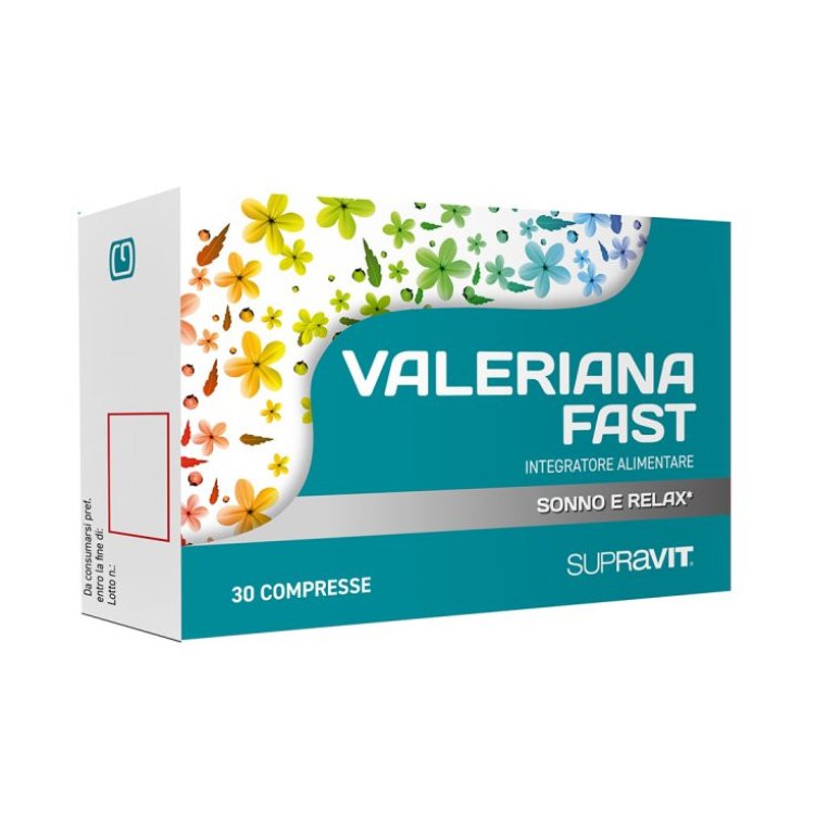 Supravit Valeriana Fast Integratore per Sonno e Rilassamento 30 Compresse