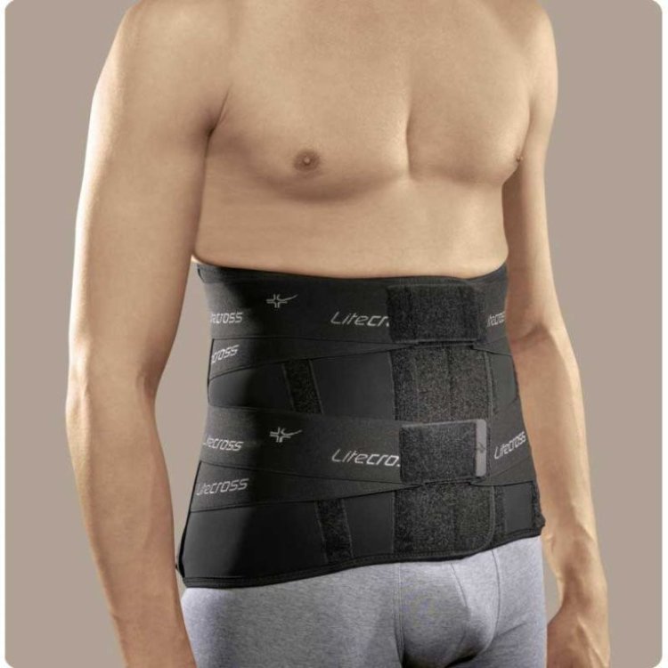 Ro+ten Litecross91 Corsetto Ortopedico Alto Nero Taglia XL