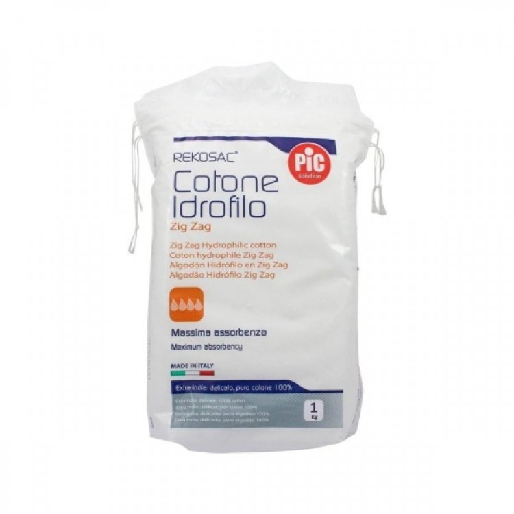 Pic Rekosac Cotone Idrofilo Zig Zag Per Medicazione 1000g