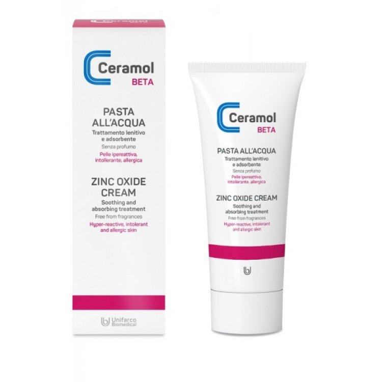 Unifarco Ceramol Beta Pasta all'Acqua Lenitiva per Pelli Ipereattive 75ml