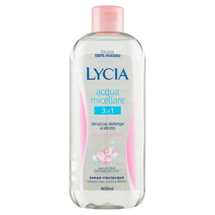 Lycia Acqua Micellare 3in1 con Acqua di Fiori di Loto