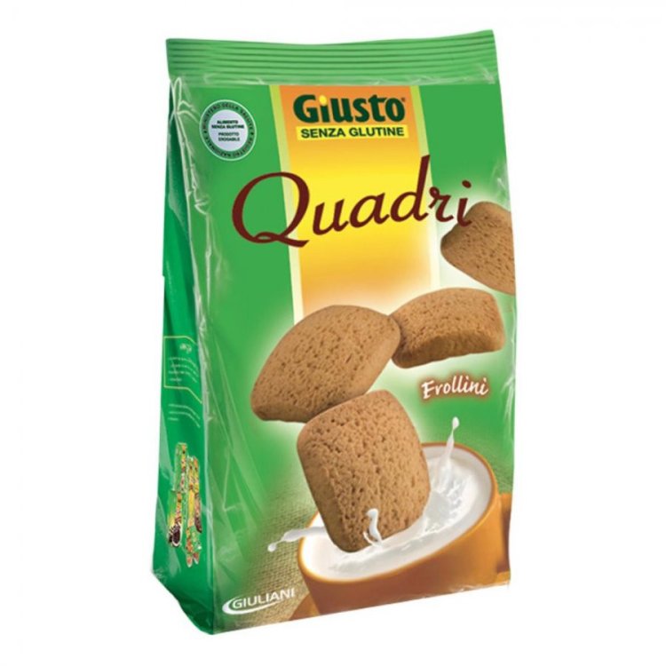 Giusto Quadri Biscotti Frollini Senza Glutine per Intolleranti