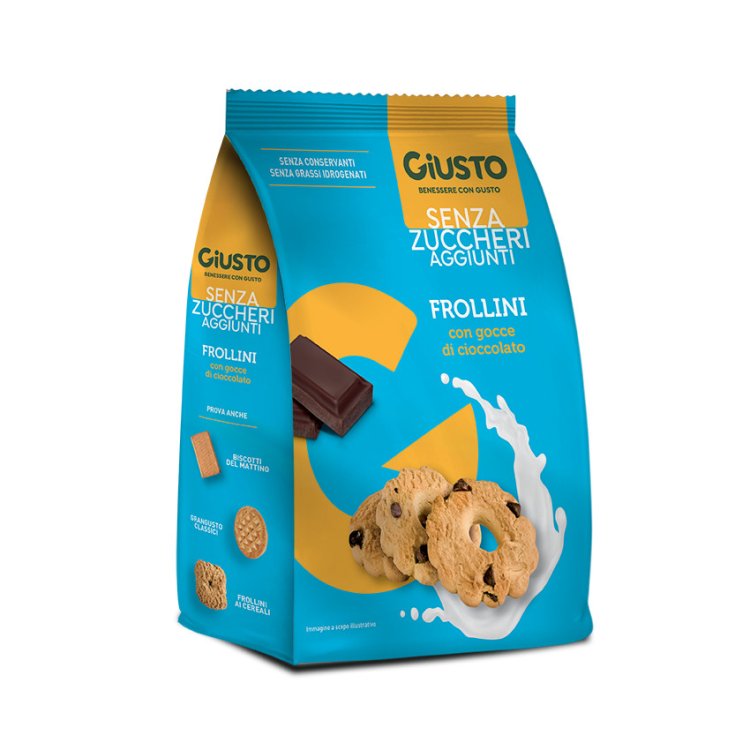 Giusto Frollini Senza Zucchero con Gocce di Cioccolato
