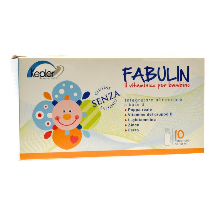 Kepler Fabulin Integratore Alimentare per Bambini Supporto Sistema Immunitario, 10 Flaconcini