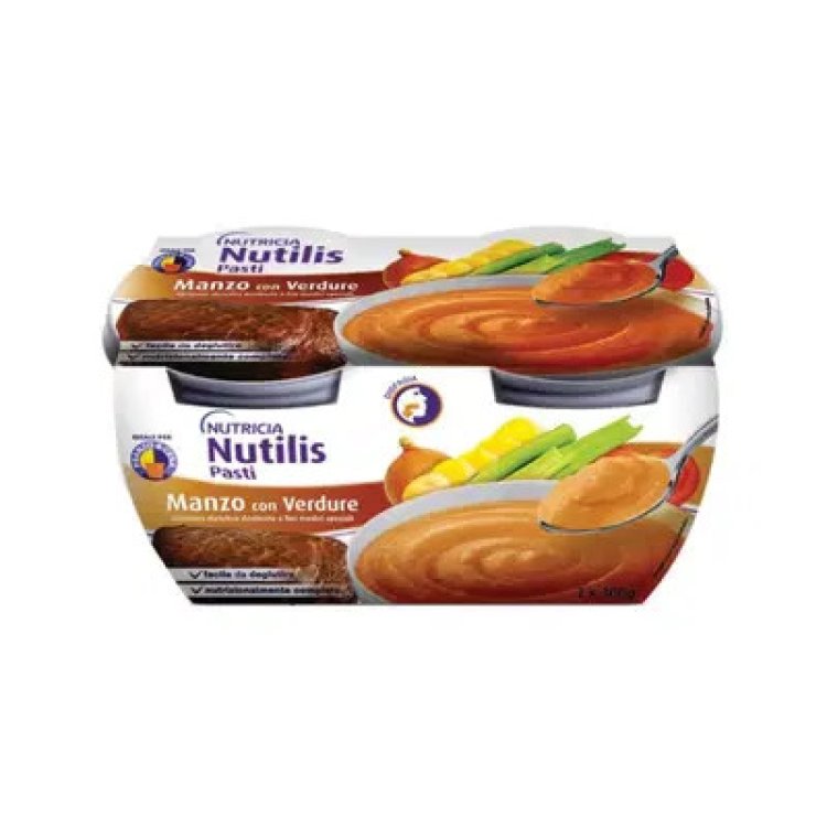 Nutricia Nutilis Pasti Manzo e Verdure Alimento per Disfagia 2 x 300g