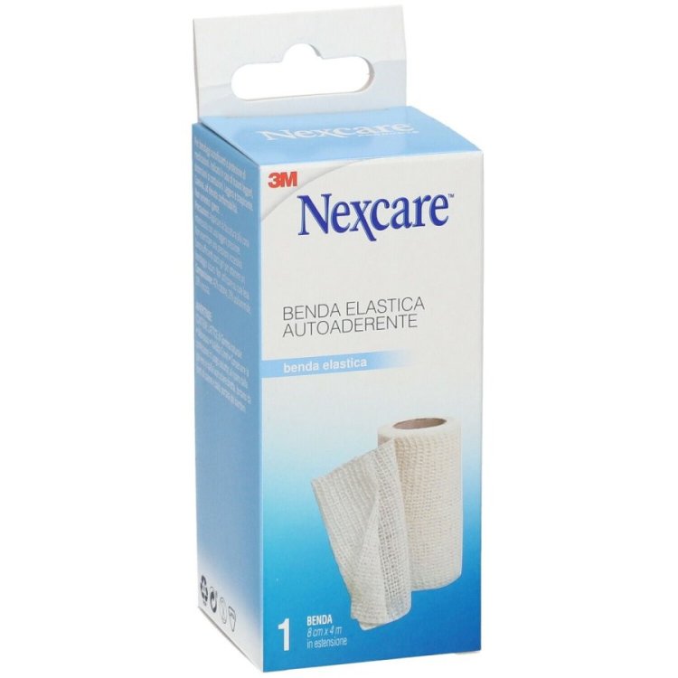 Nexcare Fascia Elastica Autoaderente 8 cm x 4 m per Traumi