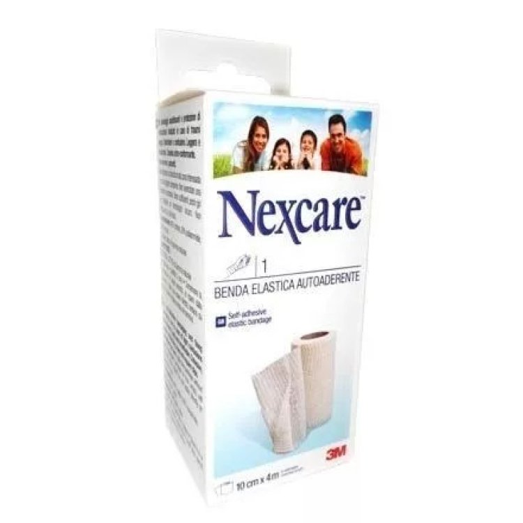 Nexcare Benda Elastica Autoaderente 10cm x 4m per Contusioni