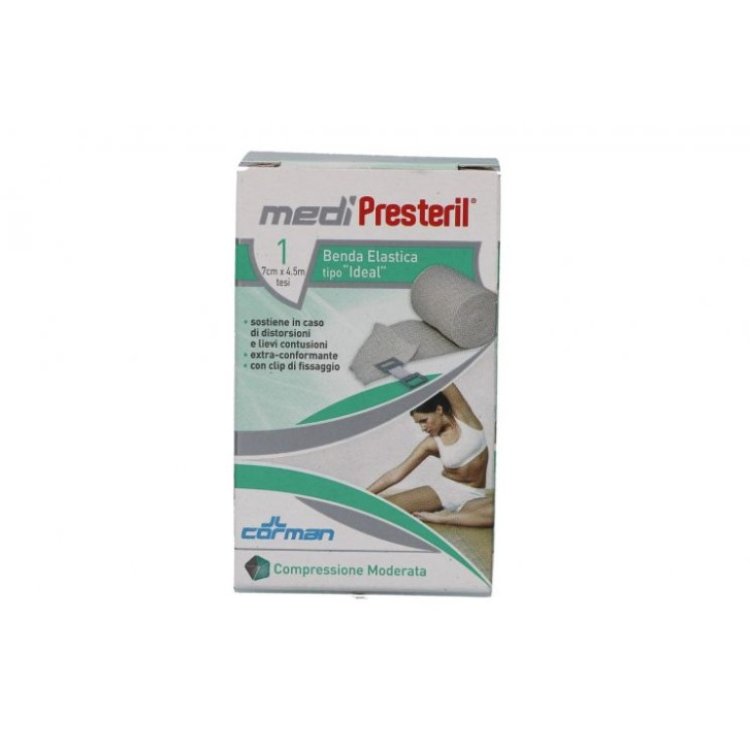 Medi Presteril Benda Elastica 7cm x 4,5m Dispositivo Medico Per Distorsioni