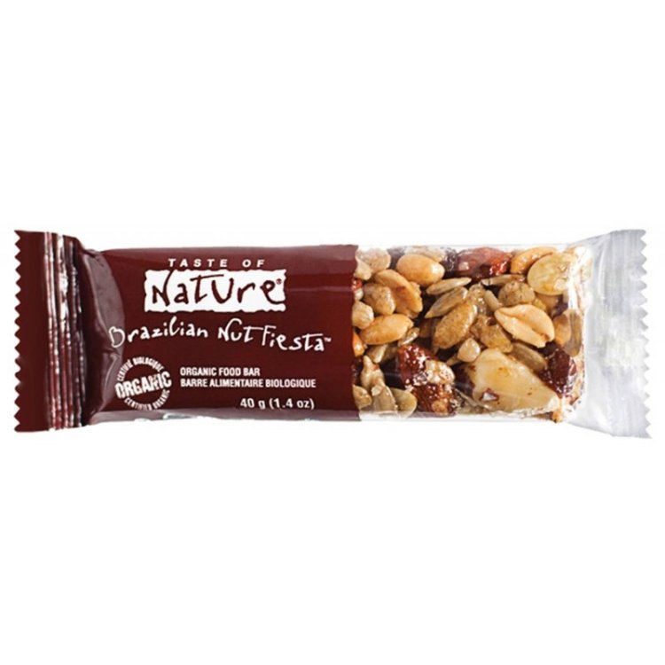 Taste Of Nature Barretta Noci Brasile Bio Vegan 40g