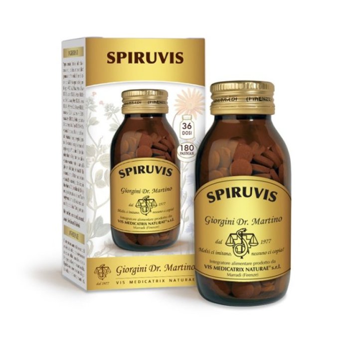 Giorgini Spiruviss Integratore Alimentare con Spirulina, 180 Pastiglie