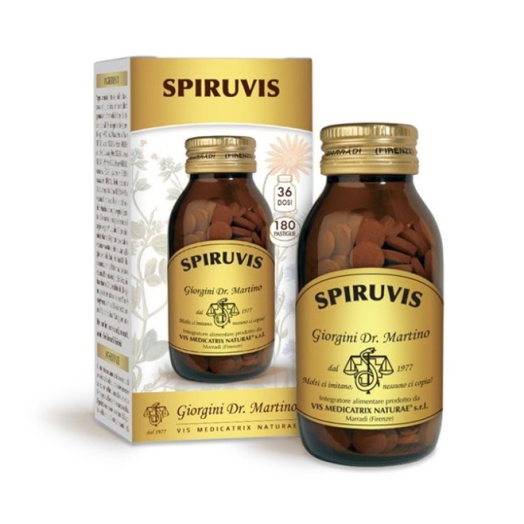 Giorgini Spiruviss Integratore Alimentare con Spirulina, 180 Pastiglie