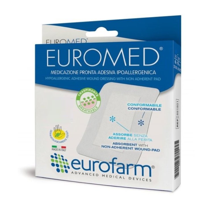Eurofarm Medicazione Post-Operatoria Sterile 5x7,2cm 5 Pezzi