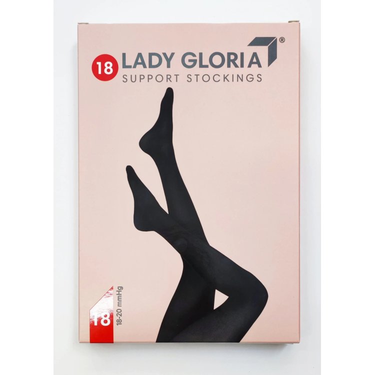Gloria Modasana Gambaletto 18-20 mmHg Lycra Nero Taglia XXL