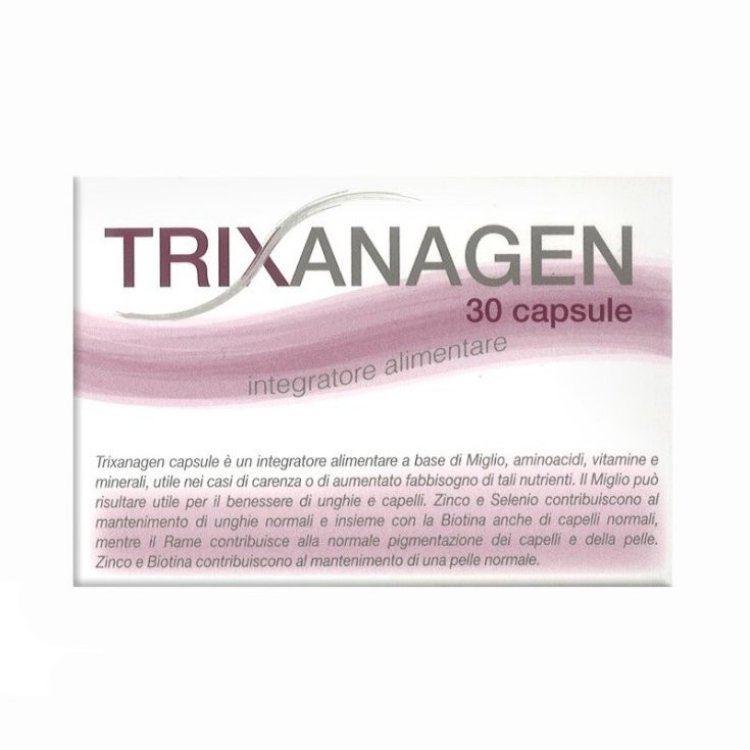 Skin Cosmetics Trixanagen Integratore per Unghie, Pelle e Capelli 30 Capsule