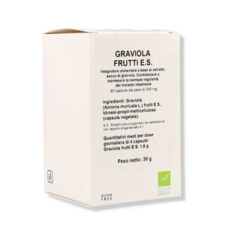 Oti Graviola Frutti Estratto Secco Integratore per Transito Intestinale 60 Capsule Oti Graviola Frutti Estratto Secco Integratore per Transito Intestinale 60 Capsule