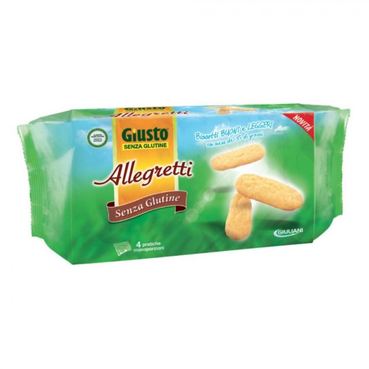Giusto Allegretti Biscotti Senza Glutine Leggeri e Digeribili 200 g