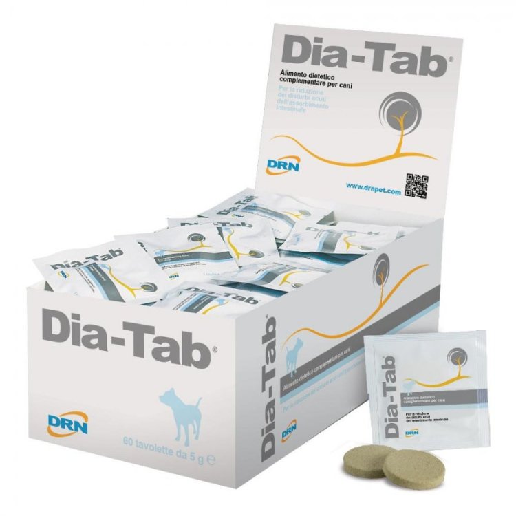 Drn Srl Dia-Tab Integratore per Diarrea Cani 60 Compresse Drn Srl Dia-Tab Integratore per Diarrea Cani 60 Compresse